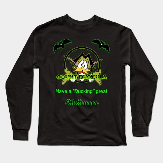 Count Duckula Halloween Long Sleeve T-Shirt by Specialstace83